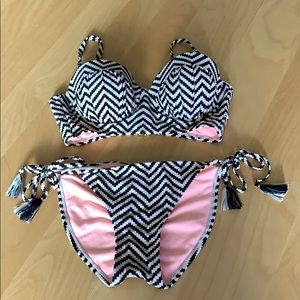 Chevron print bikini
